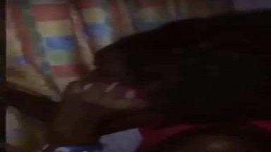 Ebony girl answers boyfriends call while being rammed