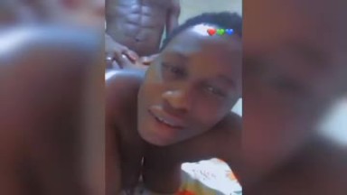 Two shs lovers live Snapchat sextape